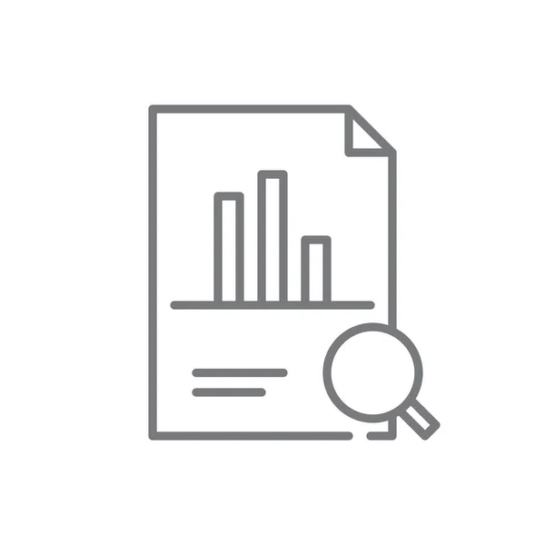 Εικονίδιο Business Μαύρο Περίγραμμα Στυλ Διάγραμμα Δεδομένα Διάγραμμα Έκθεση Οικονομικά — Διανυσματικό Αρχείο