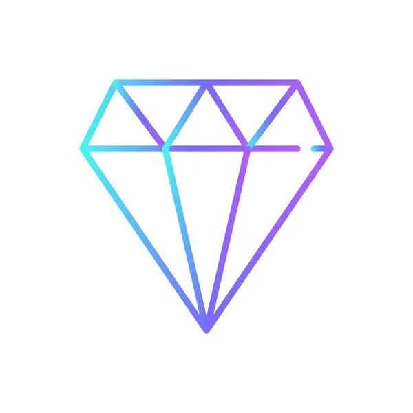 Diamond Business Icoon Met Blauwe Duotone Stijl Zaken Cadeau Element — Stockvector