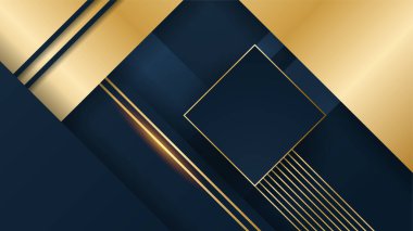 Soyut siyah ve altın şekiller arkaplan