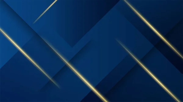 Abstraktní Šablona Tmavě Modré Luxusní Prémie Pozadí Luxusním Geometrickým Vzorem — Stockový vektor