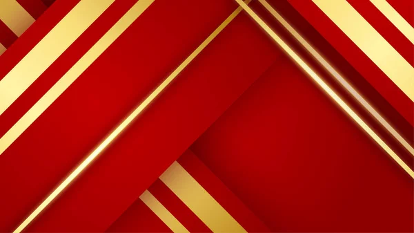 Moderne Rood Goud Achtergrond Vector Illustratie — Stockvector