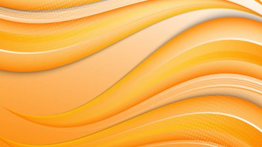 Soyut turuncu geometrik şekiller vektör teknolojisi arka planı, tasarım broşürü, web sitesi, el ilanı için. Poster, sertifika, sunum, iniş sayfası için Geometrik 3d şekilleri