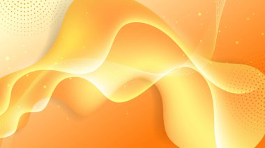 Soyut turuncu sarı geometrik dalga arkaplanı