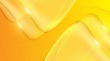 Soyut turuncu sarı geometrik dalga arkaplanı