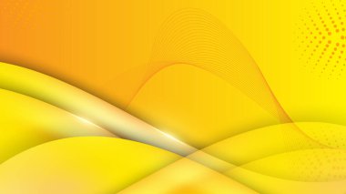 Soyut turuncu sarı geometrik dalga arkaplanı