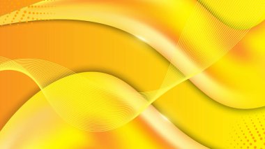 Soyut turuncu geometrik şekiller vektör teknolojisi arka planı, tasarım broşürü, web sitesi, el ilanı için. Poster, sertifika, sunum, iniş sayfası için Geometrik 3d şekilleri