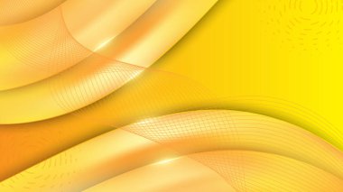 Vektör turuncu gradyan dinamik soyut çizgiler arka plan