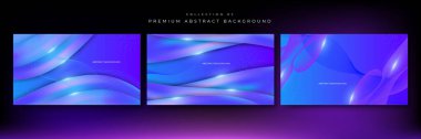 Vektör mavi mor gradyan minimalist arkaplan