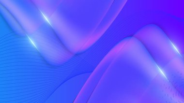 Soyut mavi mor geometrik dalga arkaplanı