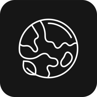 Yeşilci Çevre dostu simge, siyah doldurulmuş çizgi tarzı. Yeşil, çevre, geri dönüşüm, doğa, toprak, yaprak, çevre. Vektör illüstrasyonu