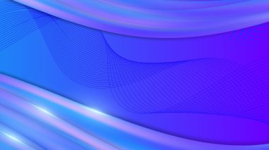 Vektör mavi soyut geometrik şekiller arkaplan