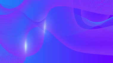 Modern mavi mor geometrik şekiller 3 boyutlu soyut teknoloji arka planı. Vektör soyut grafik tasarım sancak deseni sunum arkaplan şablonu.