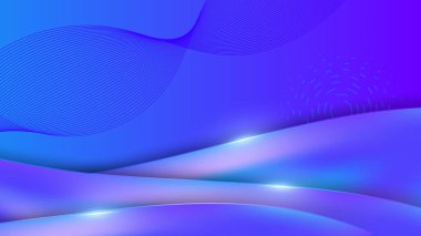 Geometrik mavi mor şekiller soyut modern teknoloji arka plan tasarımı. Vektör soyut grafik sunumu sunum banner desenli duvar kağıdı arkaplan şablonu.