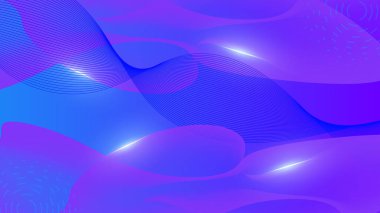 Soyut mavi mor geometrik dalga arkaplanı