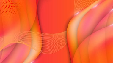 Modern kırmızı geometrik şekiller 3 boyutlu soyut teknoloji arka planı. Vektör soyut grafik tasarım sancak deseni sunum arkaplan şablonu.