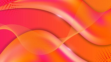 Vektör kırmızı düz gradyan soyut arkaplan