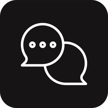 İletişim Ekibi Çalışması ve Yönetim simgesi siyah çizgi biçiminde. teknoloji, sohbet, insanlar, sosyal, sohbet, ağ, işbirliği. Vektör illüstrasyonu