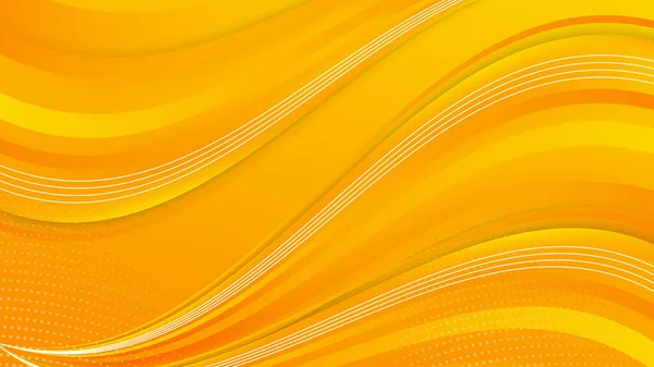 Fondo Moderno Presentación Abstracta Amarillo Anaranjado Con Rayas Líneas — Vector de stock