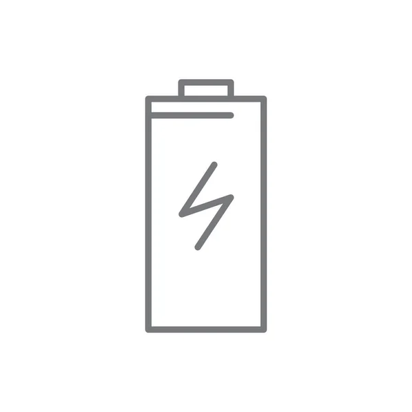 パワーバンクブラックアウトラインスタイルのエコフレンドリーなアイコン 充電器 ポータブル エネルギー 充電器 アキュムレータ ベクターイラスト — ストックベクタ