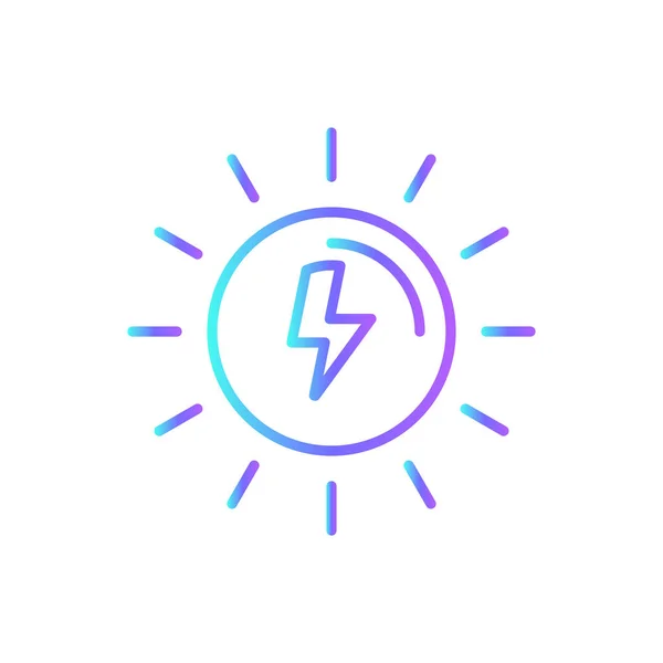 Brightness Eco Friendly Icon Blue Duotone Style Bright Light Energy — Stock Vector