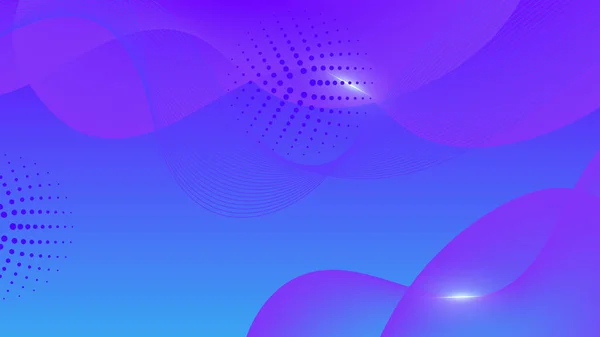 Геометрический Синий Фиолетовый Цвет Формирует Абстрактный Современный Технологический Фон Векторный — стоковый вектор