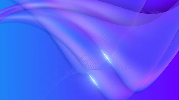 Vector Blauw Paars Vlakke Verloop Abstracte Achtergrond — Stockvector