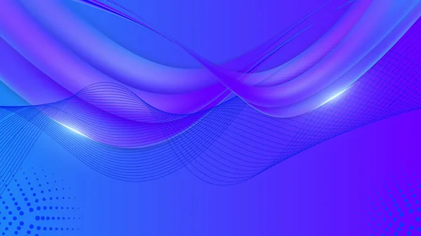 Moderno Azul Roxo Formas Geométricas Abstrato Tecnologia Fundo Vector Abstrato — Vetor de Stock