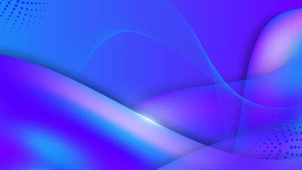 Vector Blauw Paars Vlakke Verloop Abstracte Achtergrond — Stockvector