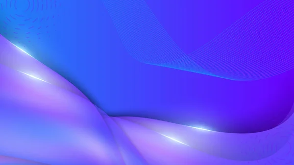 Сучасний Синьо Фіолетовий Абстрактний Презентаційний Фон Смужками Ліній — стоковий вектор