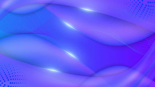 Moderno Azul Púrpura Abstracto Presentación Fondo Con Rayas Líneas — Vector de stock