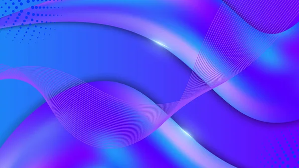Abstrato Azul Roxo Formas Geométricas Fundo Tecnologia Vetorial Para Brochura — Vetor de Stock