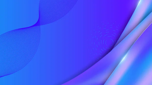 现代蓝色紫色几何形状3D抽象技术背景 矢量抽象图形设计横幅图形演示背景网络模板 — 图库矢量图片