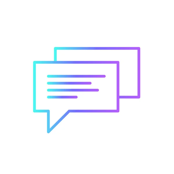 Kommunikáció Csapatmunka Menedzsment Ikon Kék Duoton Stílusban Technológia Csevegés Emberek — Stock Vector