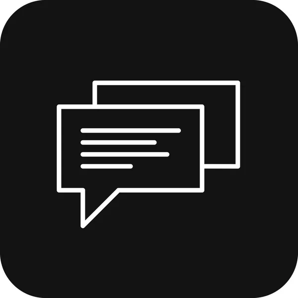 Icône Communication Teamwork Management Avec Ligne Noire Remplie Technologie Chat — Image vectorielle