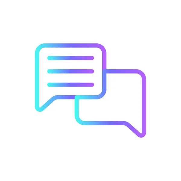 Komunikační Týmová Práce Management Ikona Modrým Duotonem Technologie Chat Lidé — Stockový vektor
