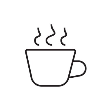 Kahve Kıran İş Adamları simgesi, siyah hatlı. Bardak, öğütücü, içecek, içecek, makine, barista, kahve. Vektör illüstrasyonu