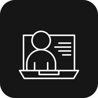 Kişisel Web Sitesi İş Adamları simgesi, siyah doldurulmuş çizgi tarzı. Web sitesi, internet, teknoloji, çevrimiçi, veri, iletişim, bilgi. Vektör illüstrasyonu