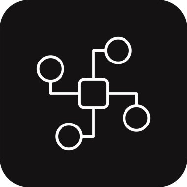 Ağ İşletmeleri simgesi, siyah doldurulmuş çizgi tarzında. bağlantı, sosyal, küresel, bilgi, veri, topluluk, organizasyon. Vektör illüstrasyonu