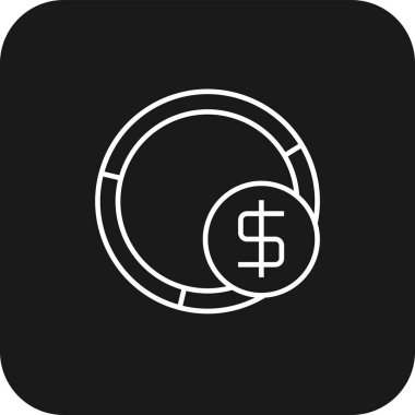 Bütçe pazarlama simgesi, siyah doldurulmuş çizgi tarzı. Para, finans, para, yatırım, ödeme, gelir, nakit. Vektör illüstrasyonu