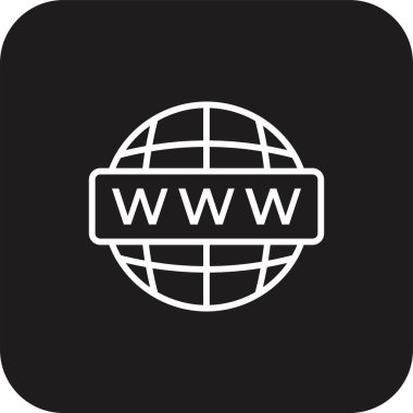 Siyah doldurulmuş çizgi biçimli web sitesi pazarlama simgesi. İnternet, web sitesi, bilgi, sosyal, online, ağ, bağlantı. Vektör illüstrasyonu