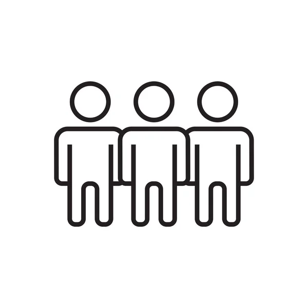Team Business Εικονίδιο Ανθρώπων Μαύρο Περίγραμμα Στυλ Ομαδικότητα Άνθρωποι Συνεργασία — Διανυσματικό Αρχείο