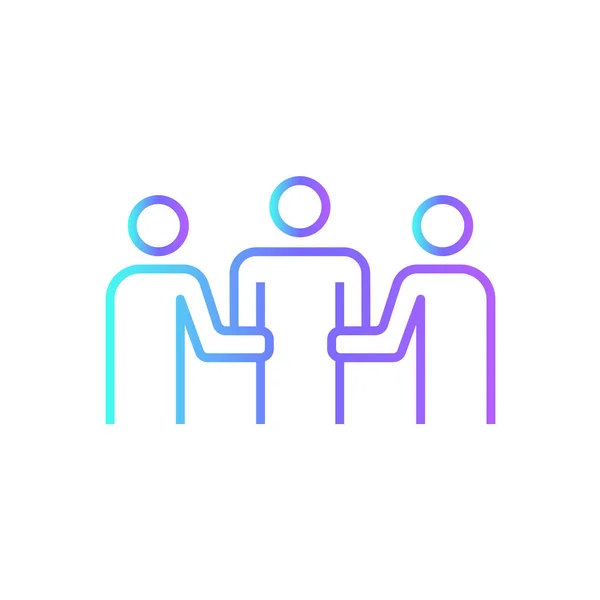 Work Groupbusiness Εικονίδιο Των Ανθρώπων Μπλε Duotone Στυλ Συνάντηση Εταιρική — Διανυσματικό Αρχείο