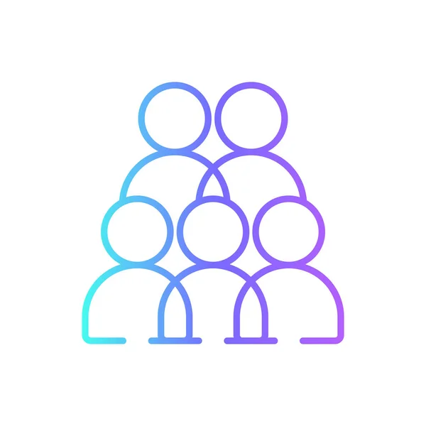 Ikona Setkání Obchodníky Modrým Duotonem Komunikace Osoba Týmová Práce Člověk — Stockový vektor