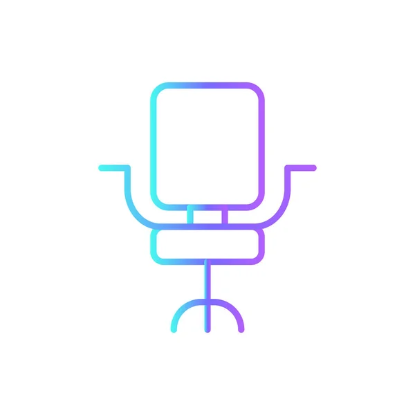 Krzesło Biurowe Ikona Biznesmenów Niebieskim Stylu Duotone Praca Meble Siedzenie — Wektor stockowy