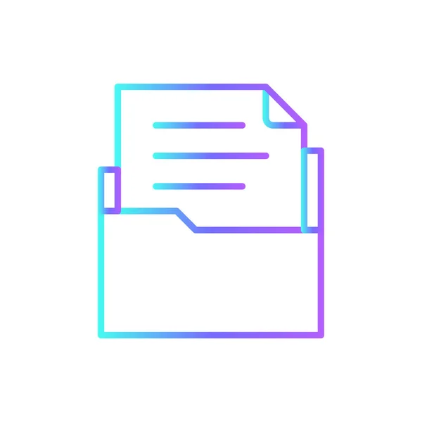 Αρχείο Εγγράφου Εικονίδιο Επιχειρηματιών Μπλε Στυλ Duotone Χαρτί Σελίδα Φάκελος — Διανυσματικό Αρχείο