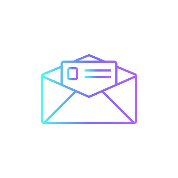 Icône Email Marketing Avec Style Bleu Duotone Message Web Mail — Image vectorielle