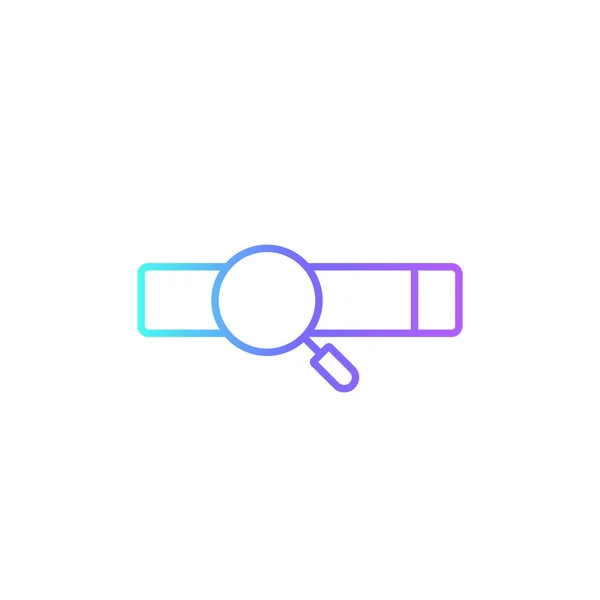 Zoekmachine Marketing Icoon Met Blauwe Duotone Stijl Internet Interface Bar — Stockvector