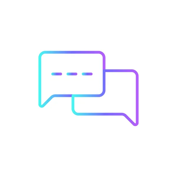 Kommunikáció Marketing Ikon Kék Duoton Stílusban Chat Mail Kapcsolat Közösségi — Stock Vector
