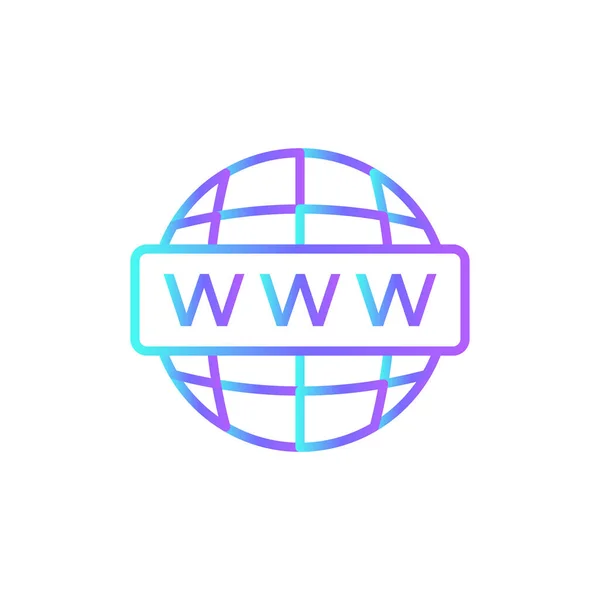 Strona Internetowa Marketing Ikona Niebieskim Stylu Duotone Internet Strona Internetowa — Wektor stockowy