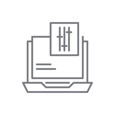 Siyah taslak biçimli Gelişim Pazarlama simgesi. Web sitesi insan, ilerleme, optimizasyon, strateji, hedef. Vektör illüstrasyonu